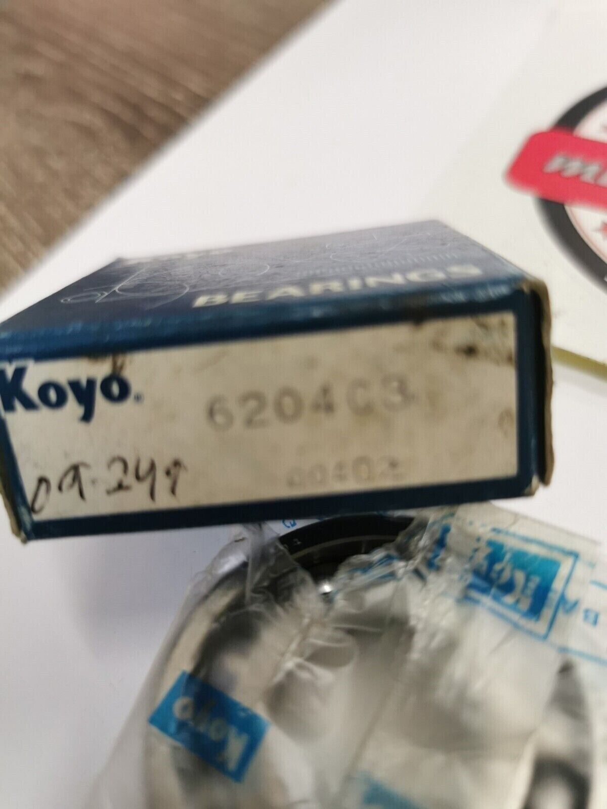 NOS KOYO Open Bearing 20x47x14mm 6204 C3 J18