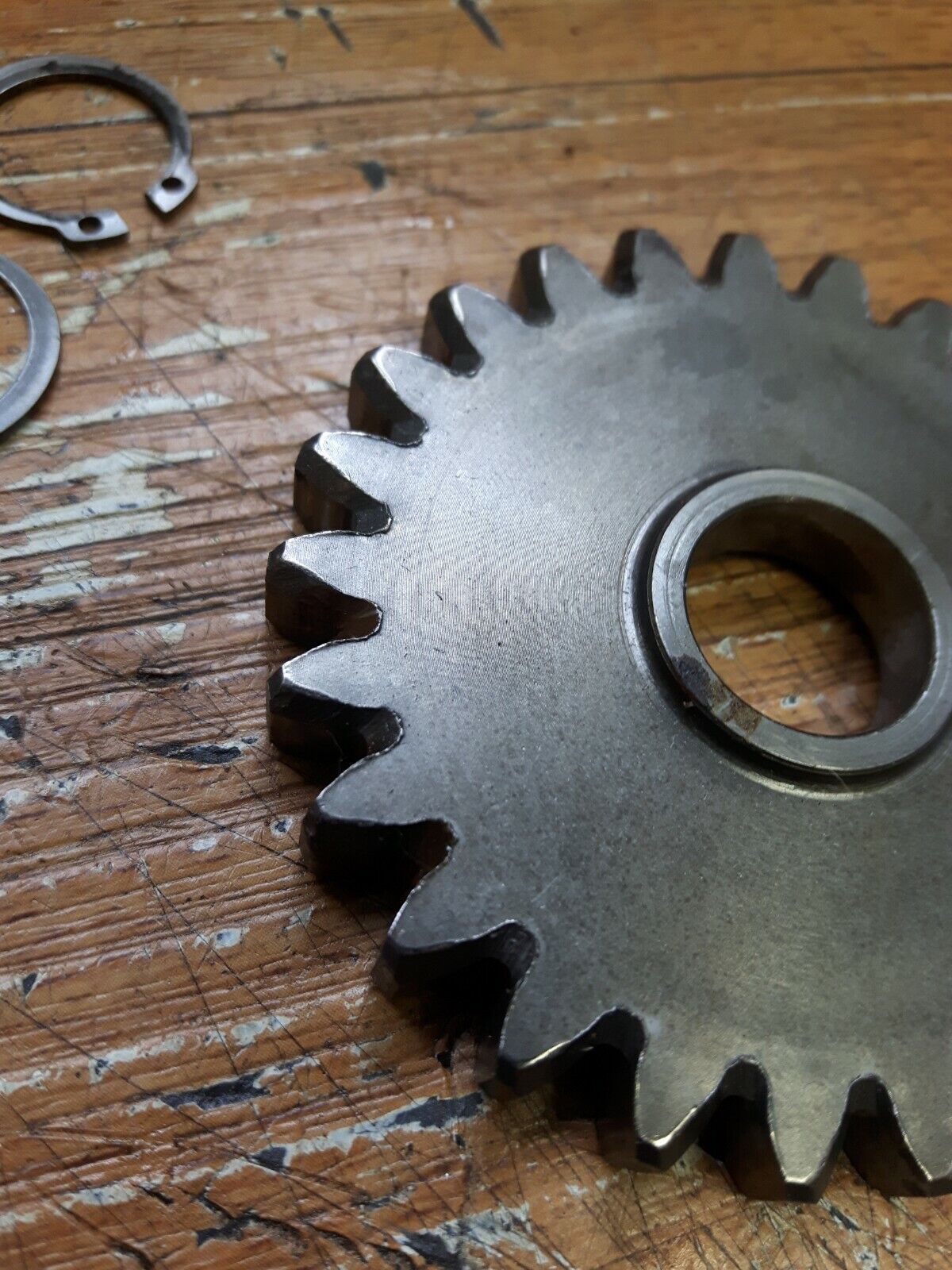 Yamaha YZ125 1986 Kickstarter kick starter start spindle idle gear 1986 - 2004 .