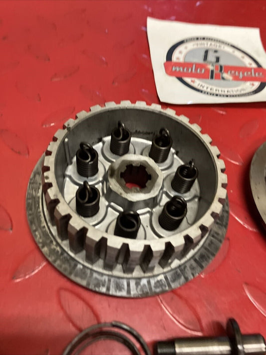 Suzuki TC125 1972 clutch hub pressure plate misc parts TS125