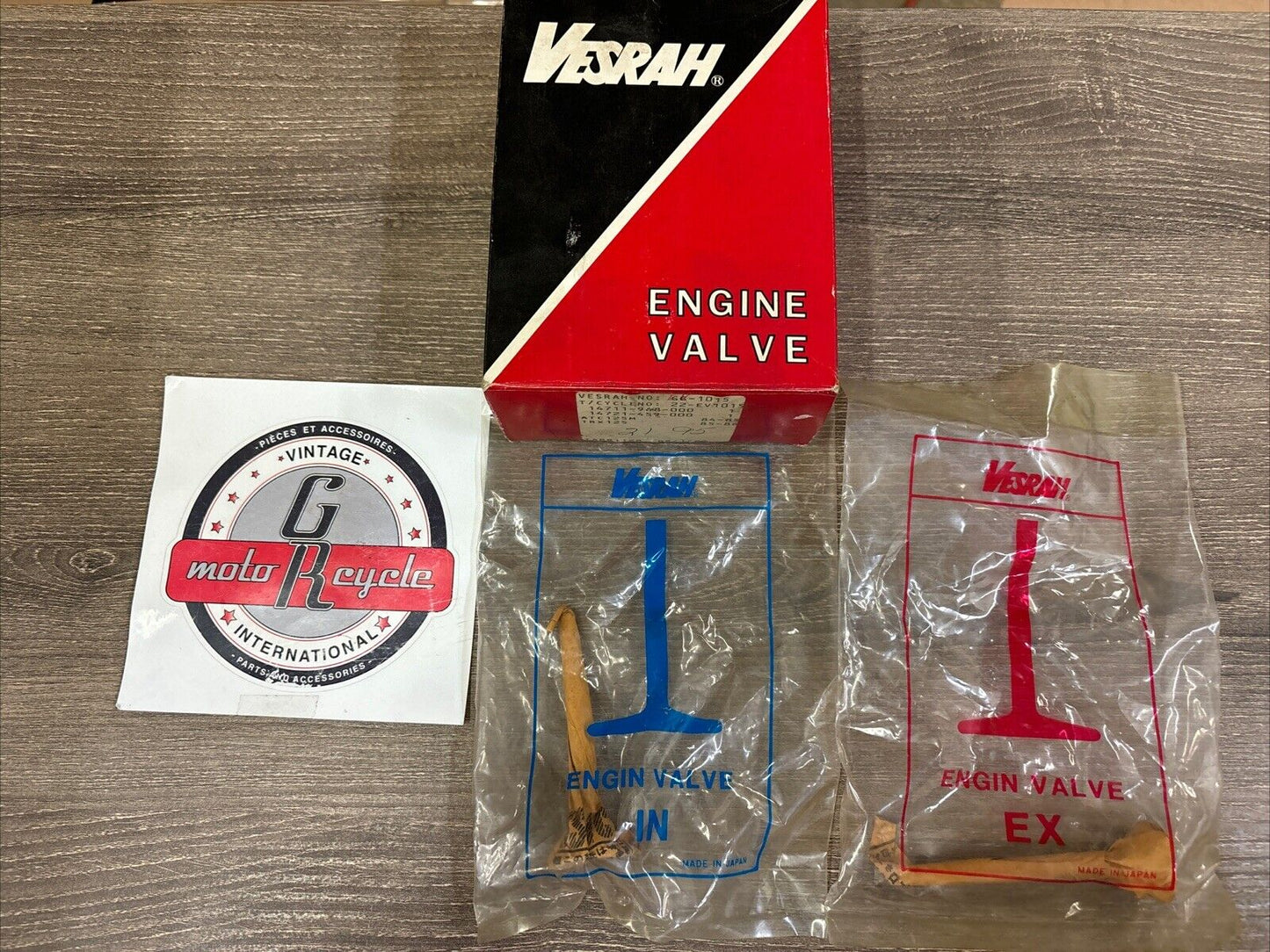 NOS VESRAH 1984 1985 ATC125M 1985 1986 TRX125 VALVE SET GG-1015 J62