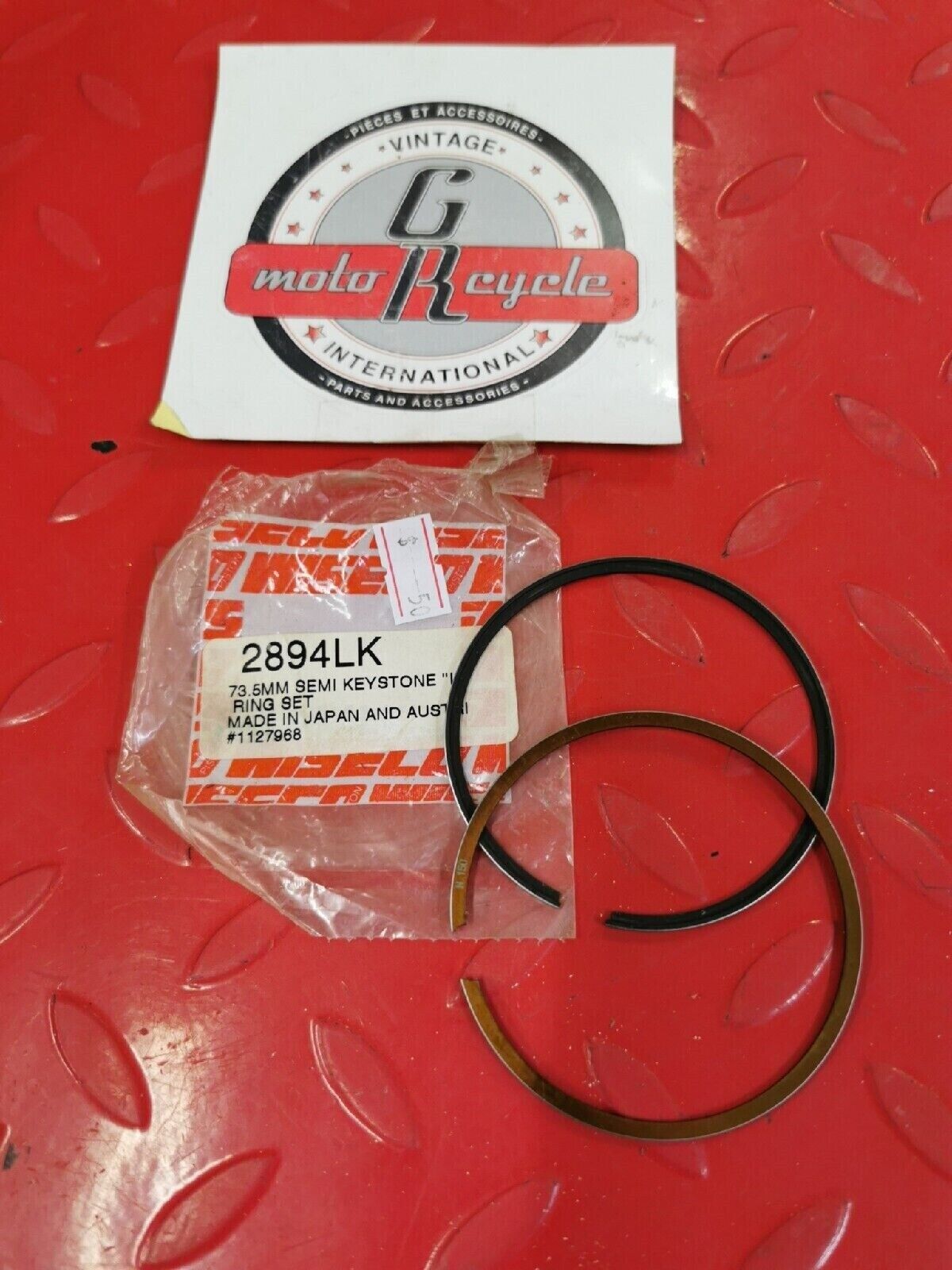 NOS WISECO  RING SET  73.5mm Semi Keystone  L    2894LK J10