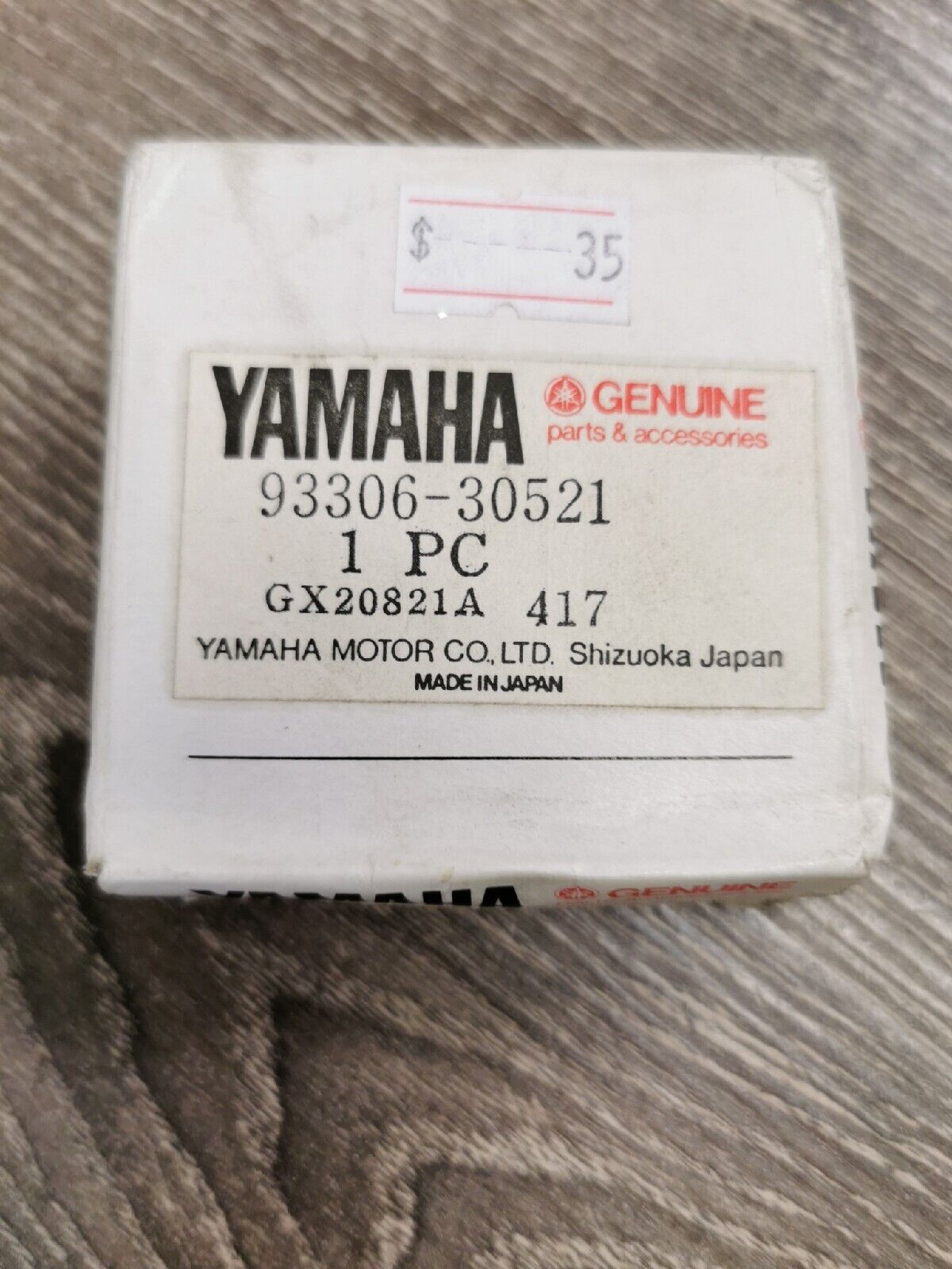 NOS YAMAHA BEARING 93306-30521-00 Superseded by 93306-30571-00 Y54