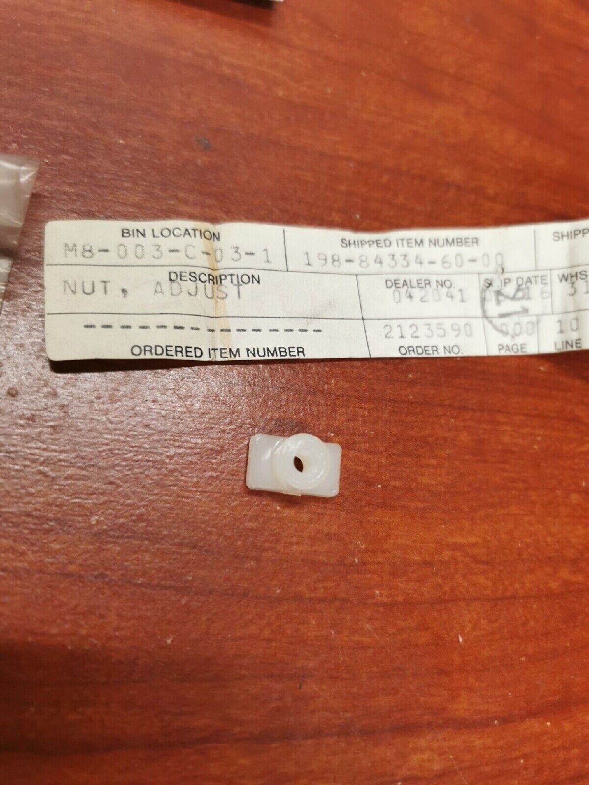 NEW NOS Yamaha ADJUSTING NUT 198-84334-60-00 Y68