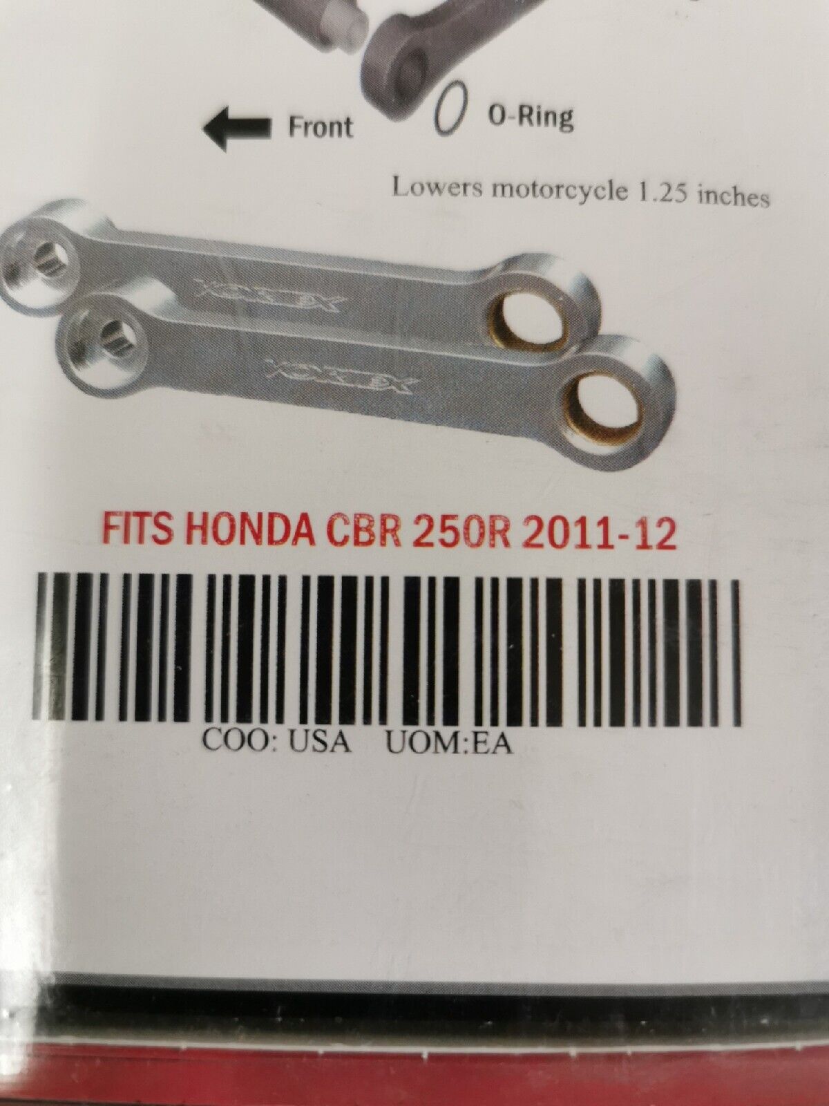 NOS VORTEX HONDA CBR250R 2011 2012 CBR300R 2018 - 2021 LOWERING LINGS LL214 J17