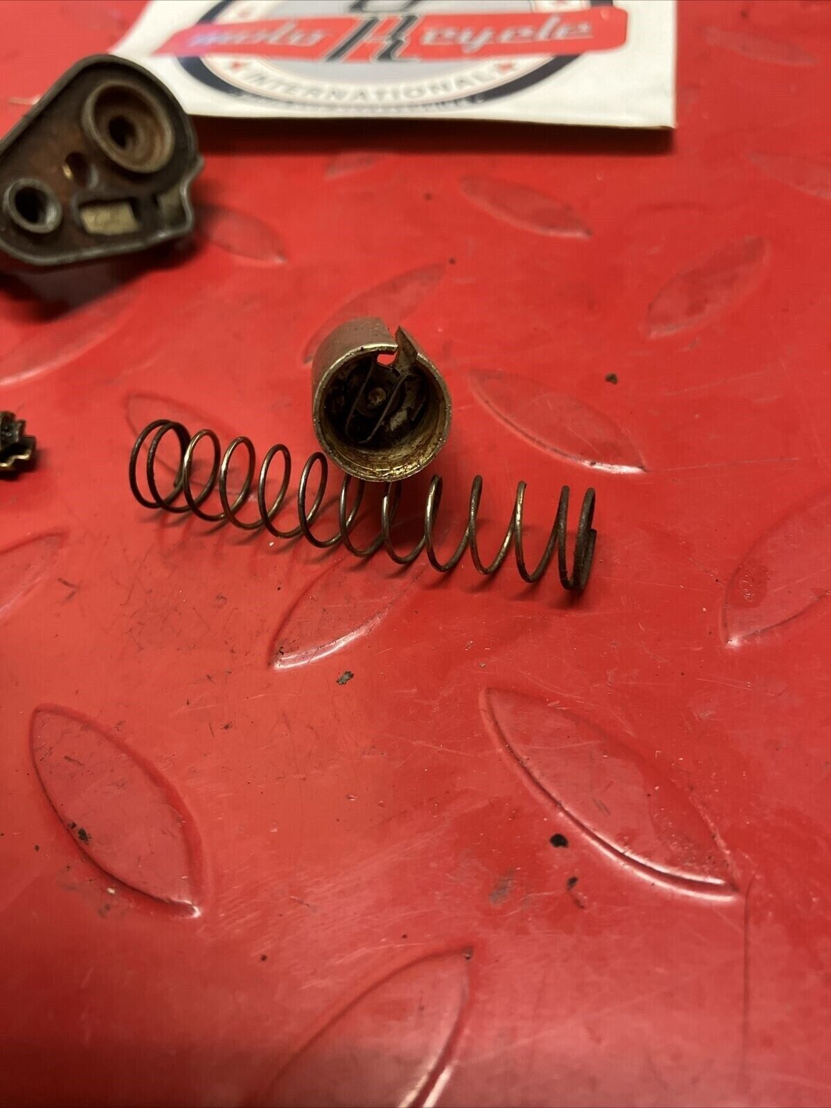 Yamaha MJ50 1982 Towny Carburetor throttle valve spring cap cover piston needle