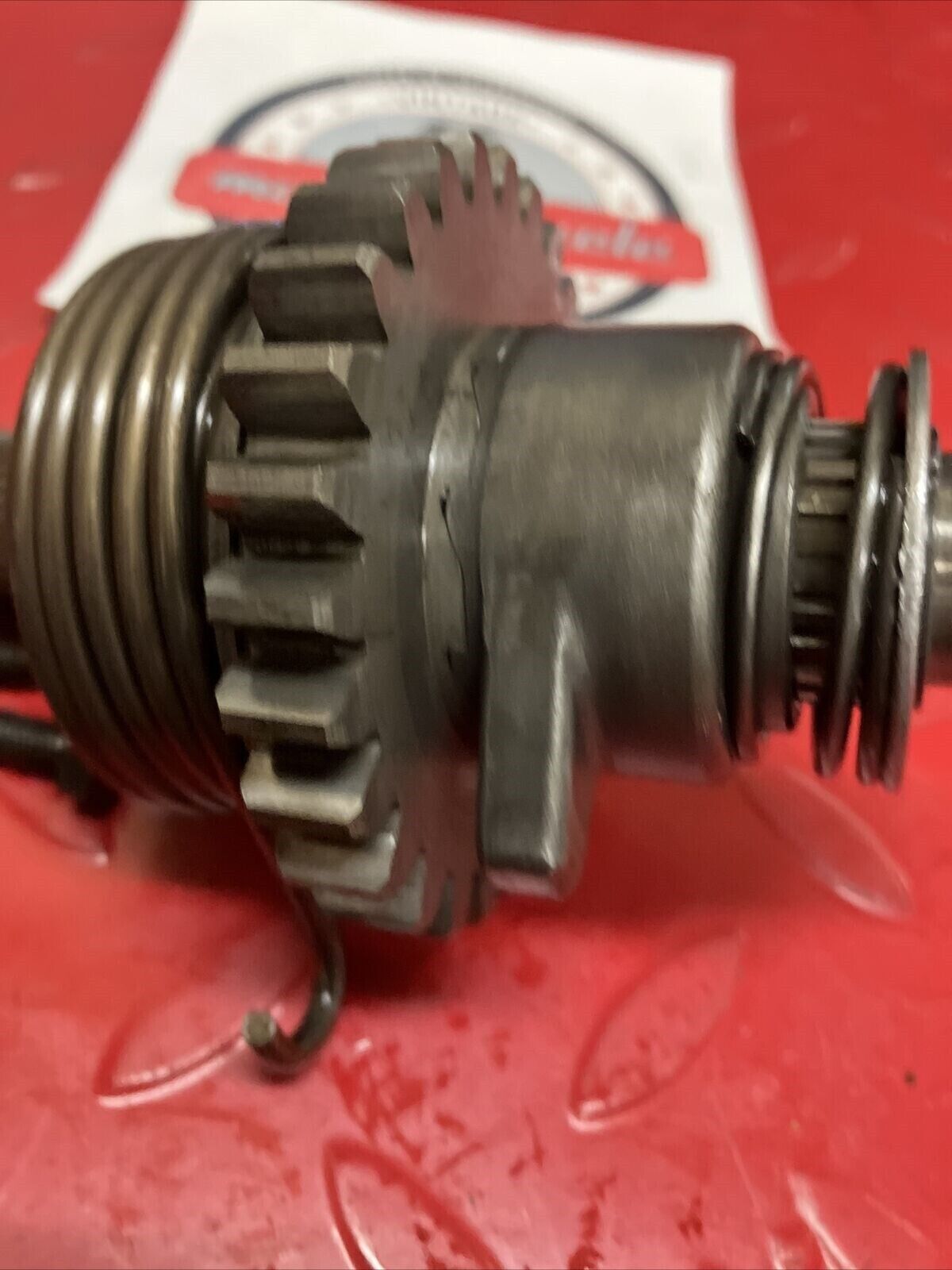 Yamaha DT250 1977 kickstarter kick starter shaft spindle gear assy DT400 1978