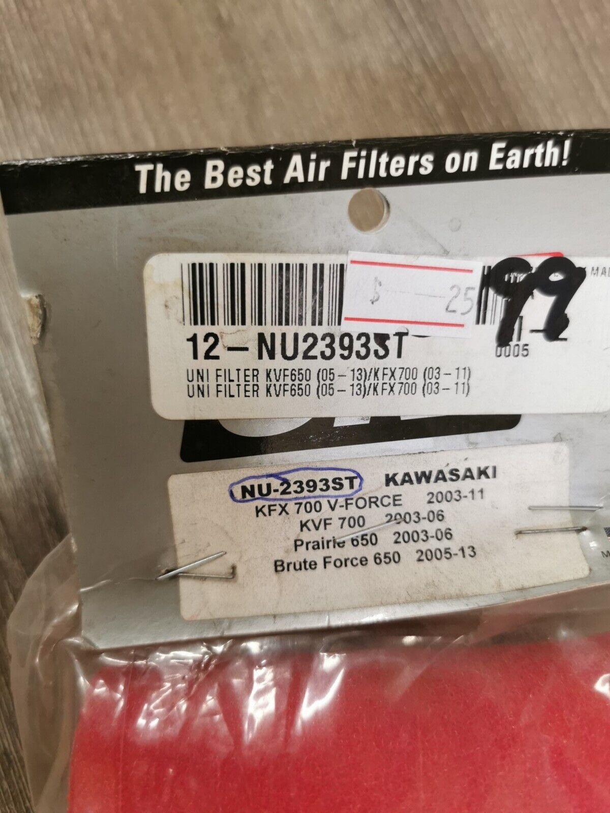NOS Uni Filter KAWASAKI KVF700 V-FORCE 2003 - 2006 Air Filter NU-2393ST J36