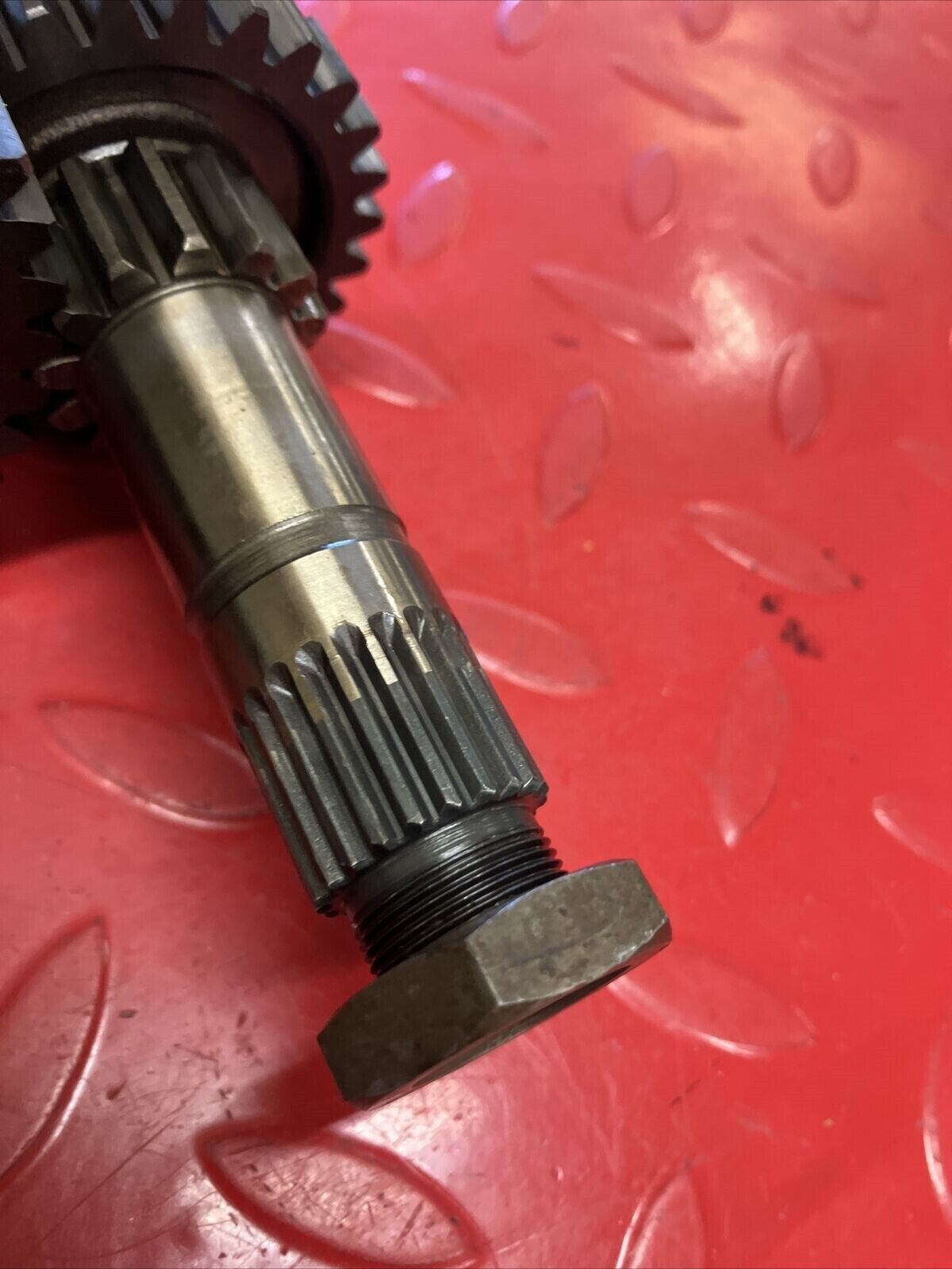 Honda XL350R 1986 transmission mainshaft countershaft main counter shaft gear