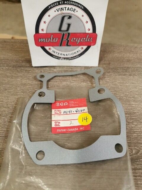 NOS SUZUKI DS250 1980 PE250 RM250 TS250 GASKET CYLINDER 11241-41100 S43