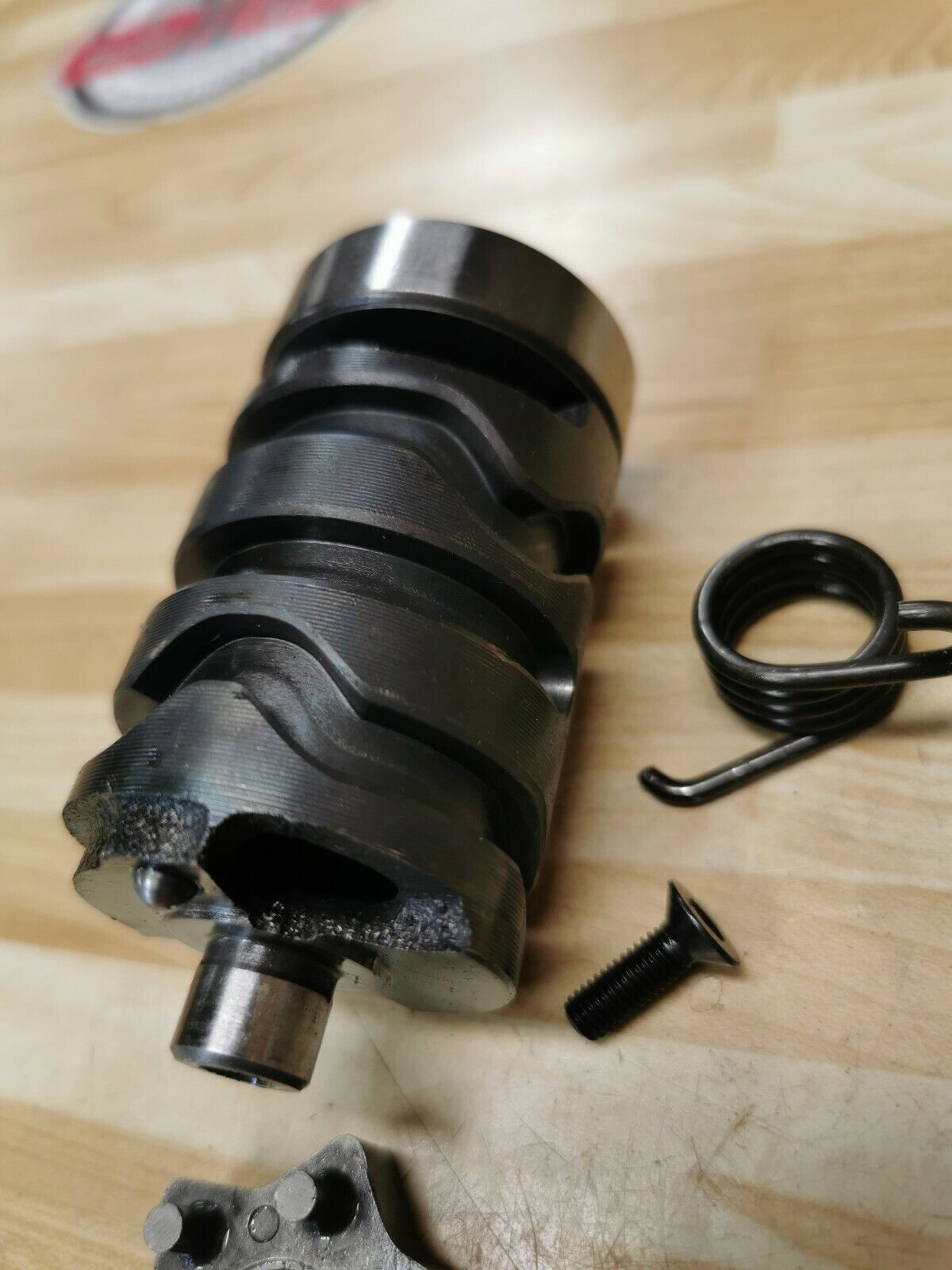 Yamaha DT200 1986 gearshift gear shift cam drum actuator arm center spring