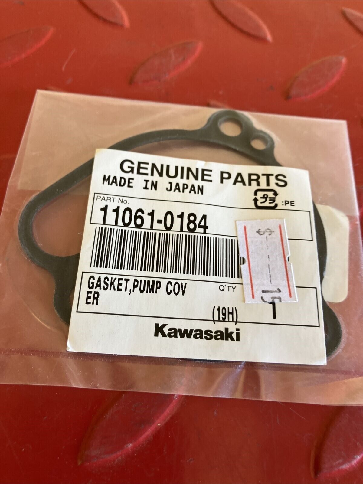 NEW NOS Kawasaki KX85 KX100 WATERPUMP COVER GASKET 11061-0184 SUB 11009-1972 K10