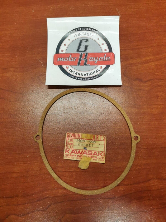 NOS Kawasaki H1 H2 KH500 POINT CAP GASKET 14050-008 K36