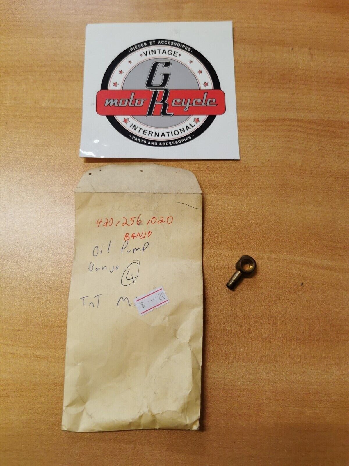 NOS CAN-AM TNT MX OIL PUMP BANJO 420-256-020 CA4