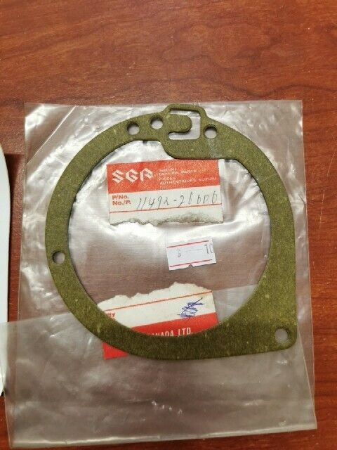 NOS Suzuki TM75 TS50 TS75 CARBURETOR INSPECTION CAP COVER GASKET 11492-26000 S32