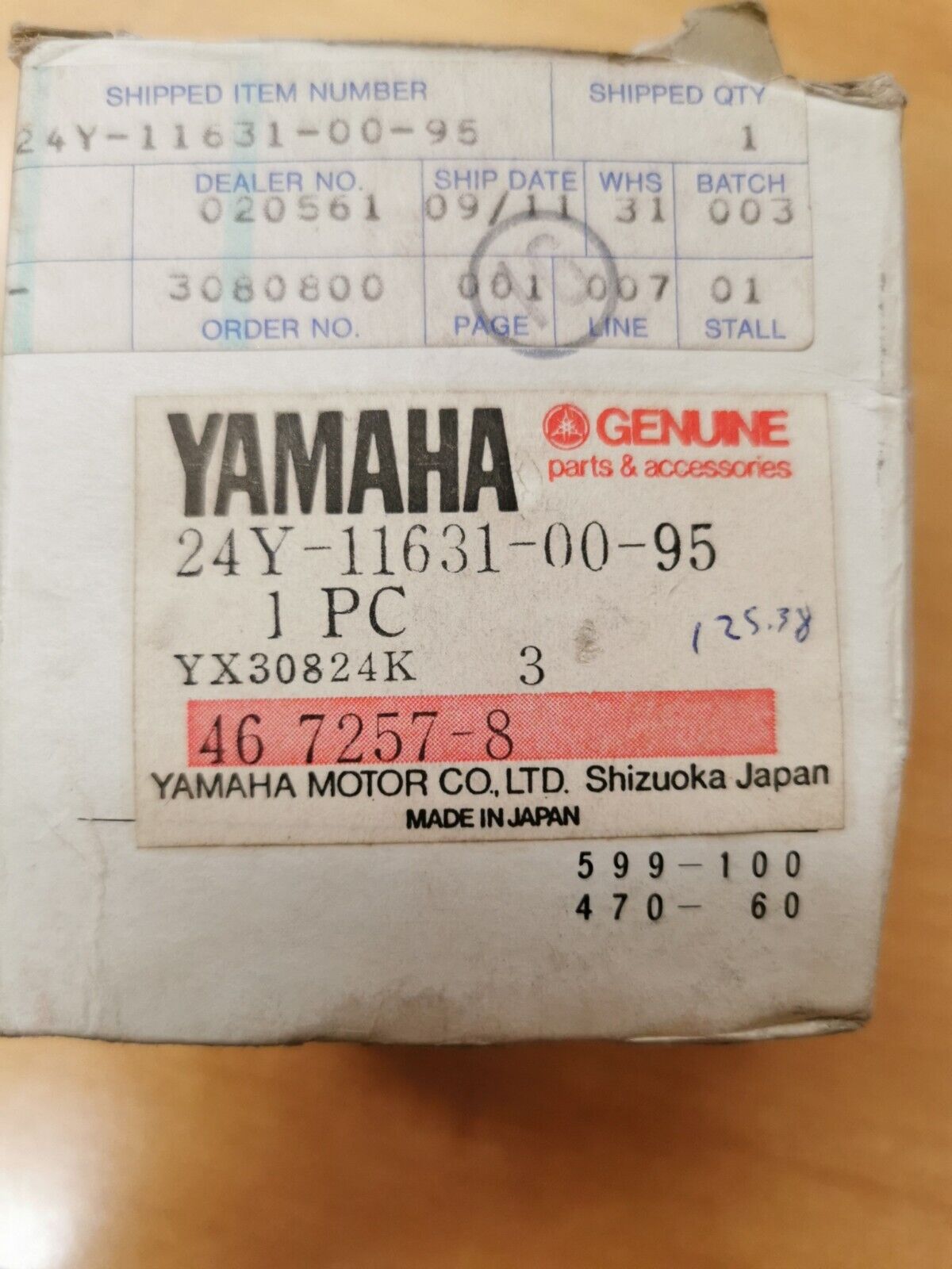 NOS YAMAHA YZ250 1983 PISTON STD 24Y-11631-00-95 Y45