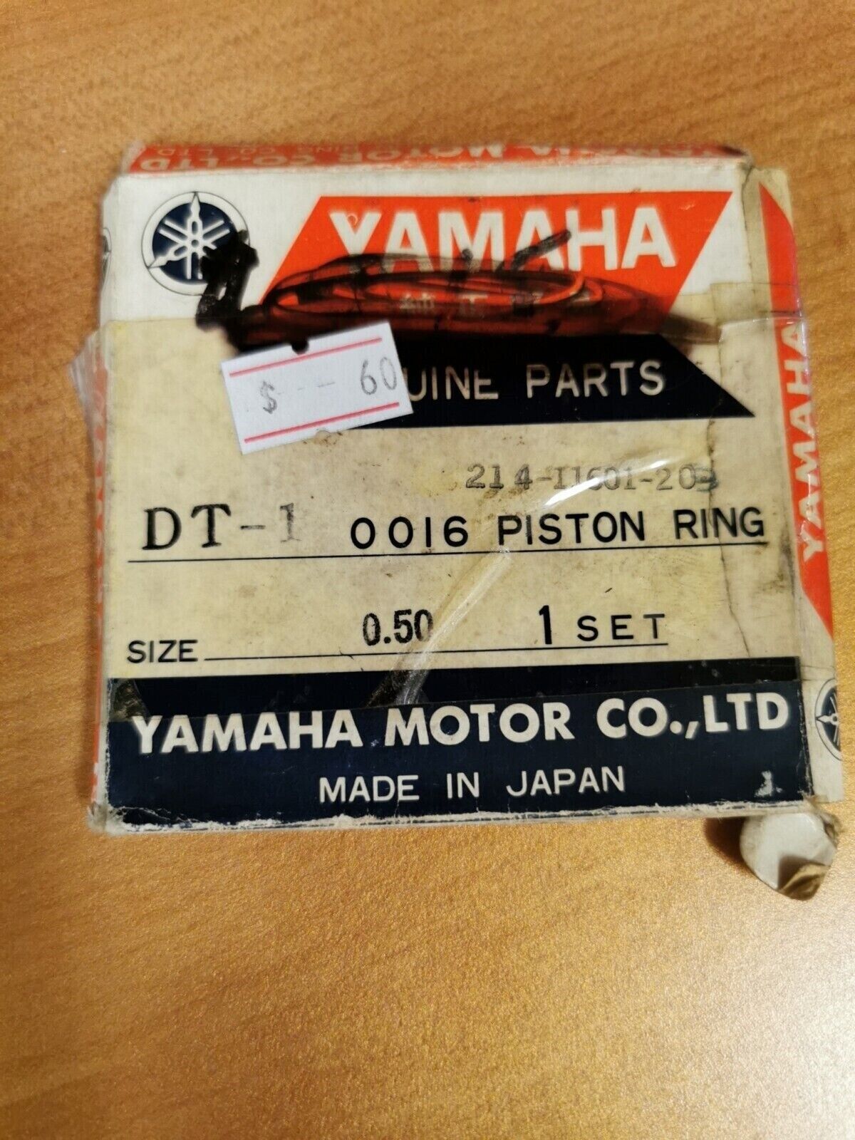 NOS YAMAHA DT1 1968 - 1970 PISTON RING SET 0.50 214-11601-20 Y48