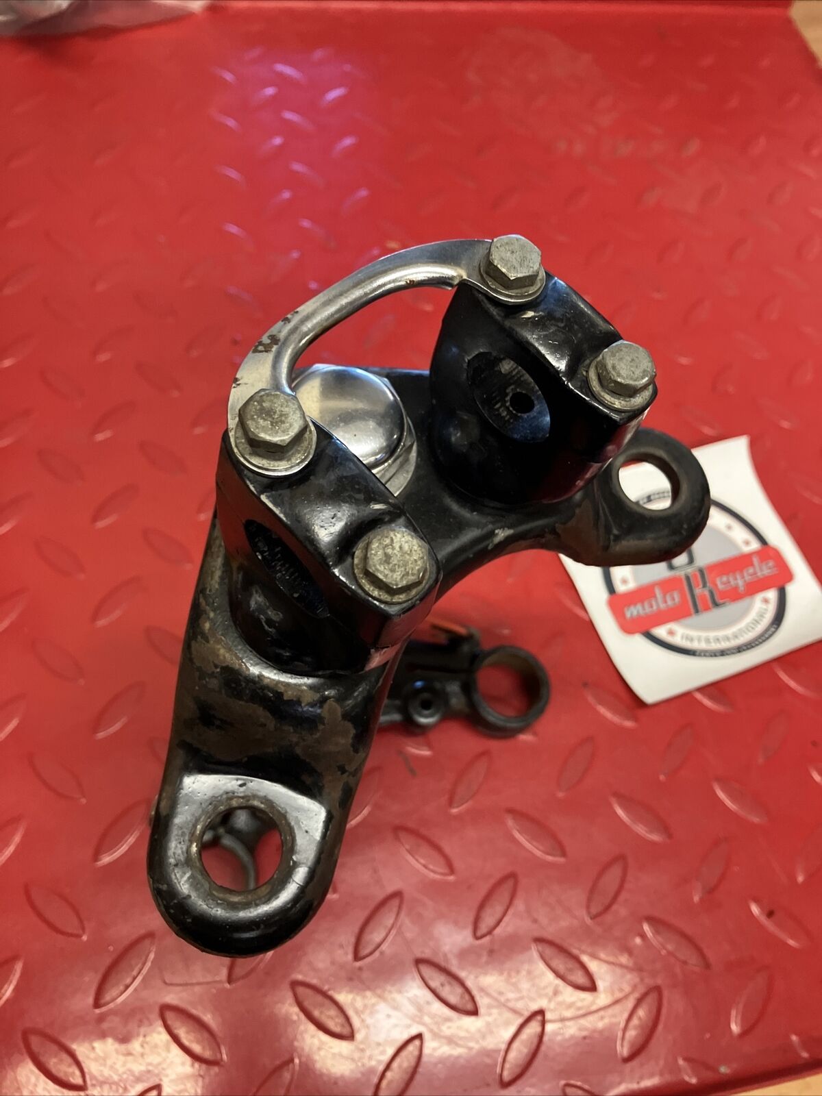 Honda XR75 1973 Steering stem triple clamp tree 1974 1975 1976