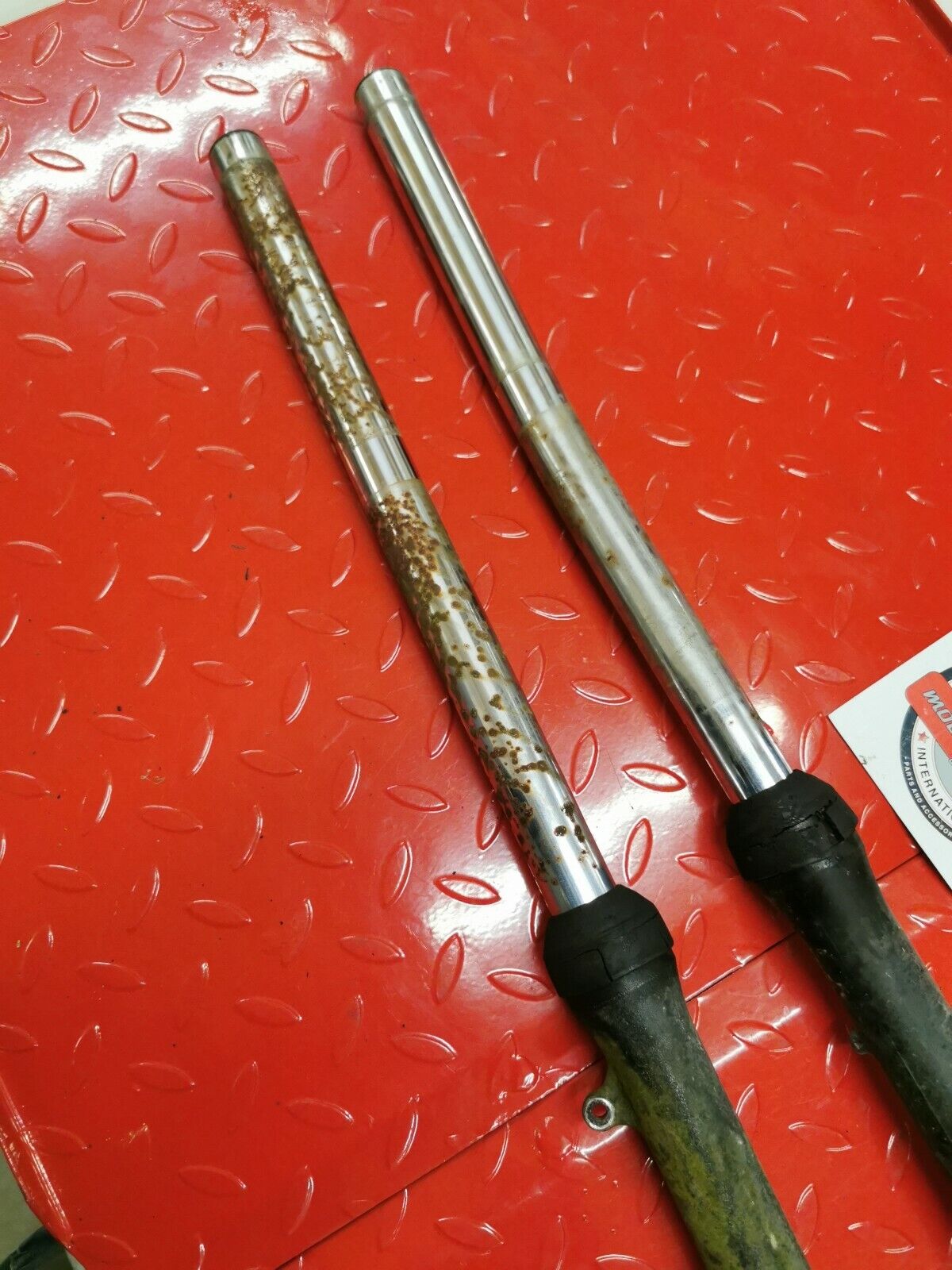 Kawasaki KX80 1979 front forks suspension damper cushion shock absorber