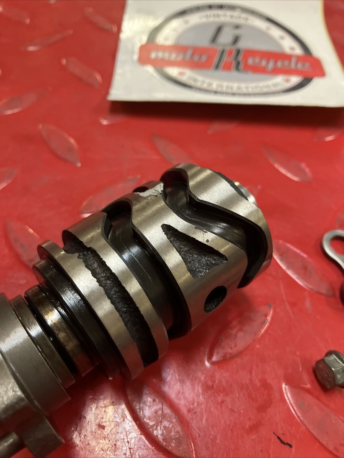 Kawasaki KDX200 1987 gearshift gear shift change mechanism cam drum lever arm