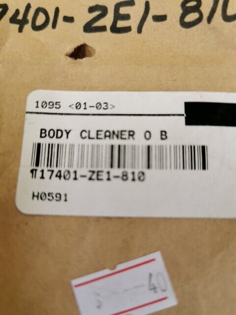 NOS HONDA GX110 GX120T1 GX160K1 GX120K1 BODY CLEANER 17401-ZE1-810 H89