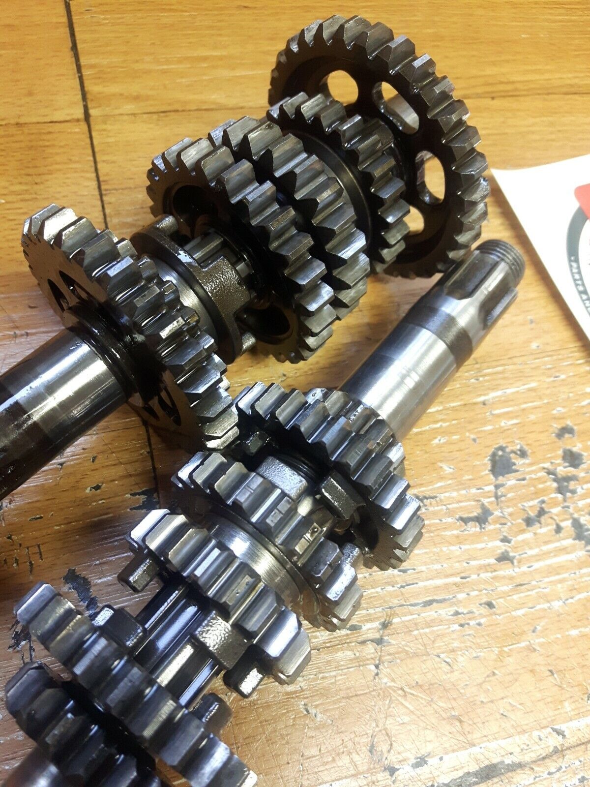 Kawasaki KLX125L 2003 transmission input output gear shaft 2004 2005 2006 KLX125
