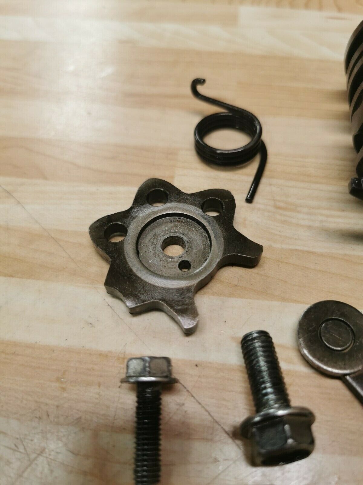 Honda XL600R 1986 transmission gearshift gear drum cam stop lever spring