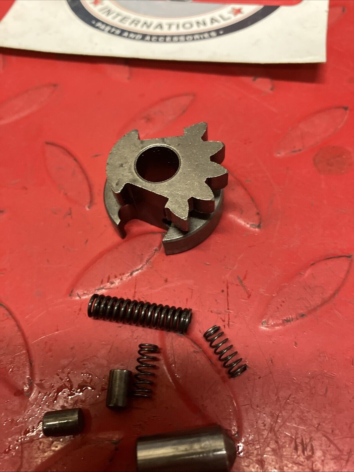 Suzuki RM125 1983 Transmission gearshift gear shift drum cam assembly