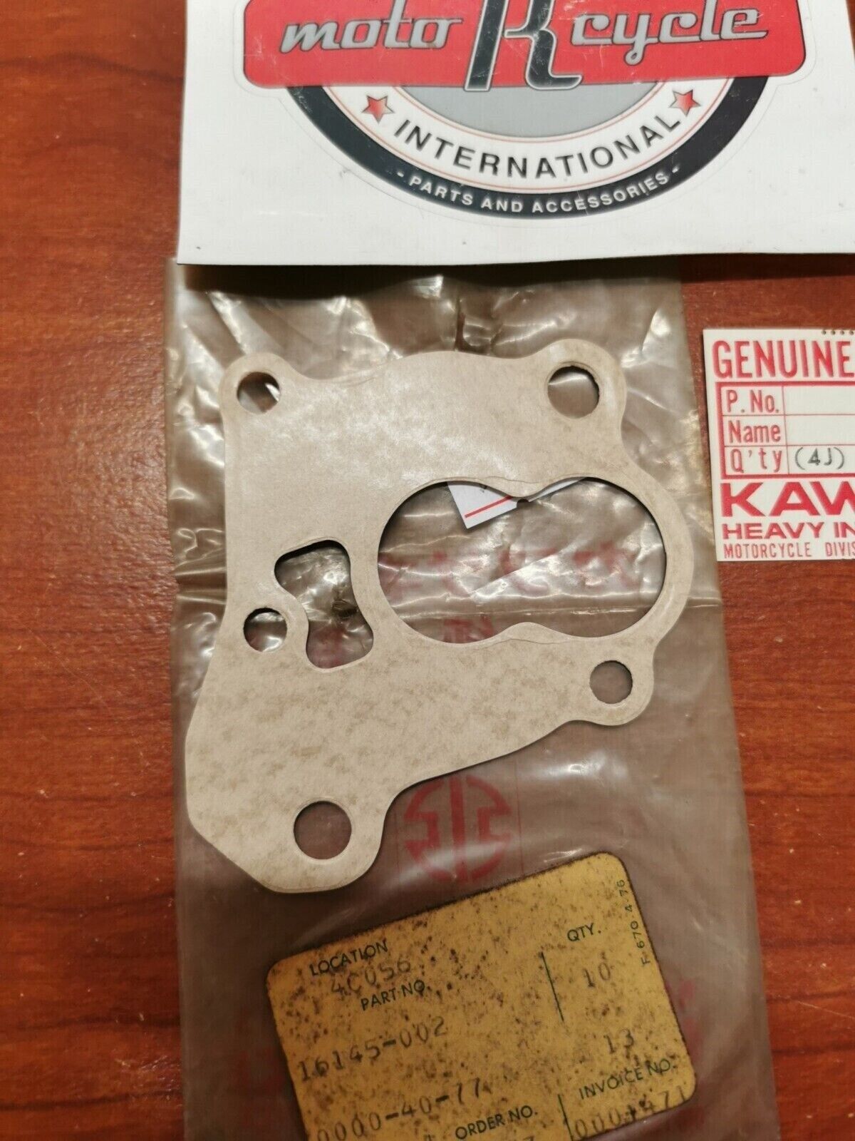 NOS Kawasaki KZ1000 KZ1100 ZN1100 OIL PUMP GASKET 16145-002 SUB. 11009-1029 K36