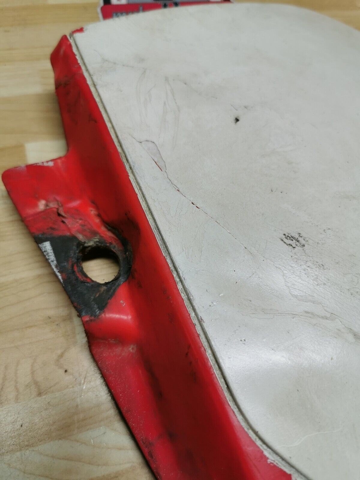 Honda CR250R 1989 Left side cover panel number plate CR125R CR500R