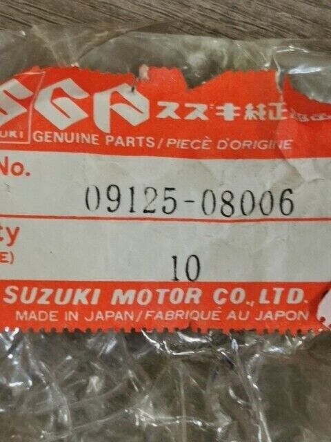 NOS SUZUKI ATV LTF500F RM125M RM250 RM500 1985 09125-08006 S46