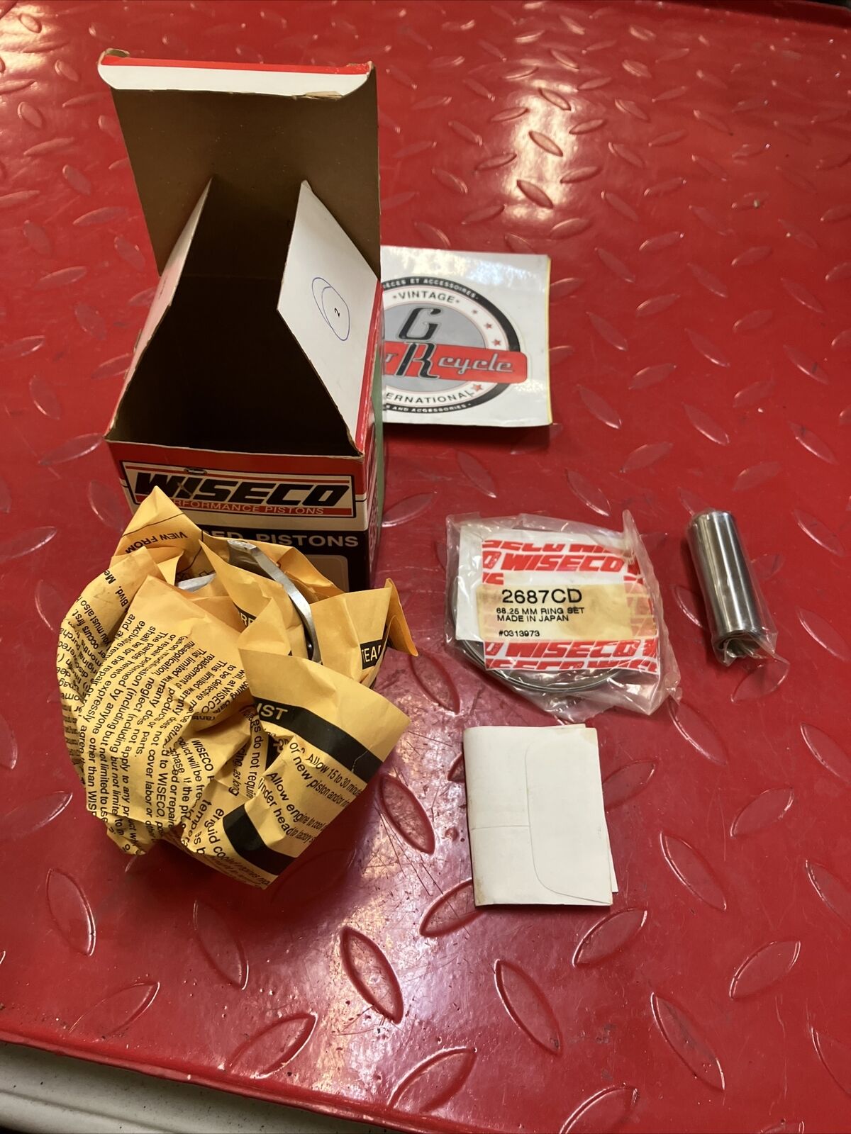 NOS Wiseco KAWASAKI KX250 87-89 TECATE FULL PISTON KIT 556P3 556M06825 J5