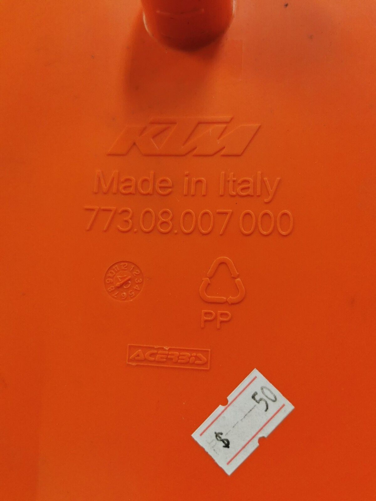 NOS KTM Sx125 NUMBER PLATE 773.08.007.000 KT1