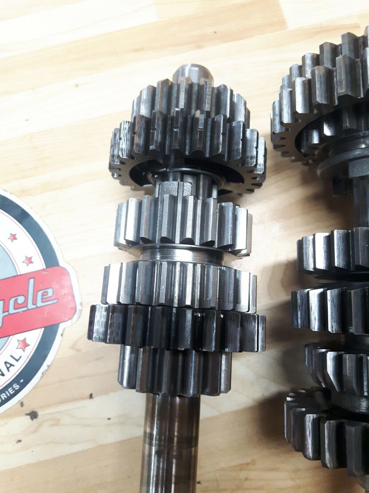 Kawasaki KX125 1986 transmission mainshaft countershaft input output shaft