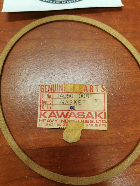 NOS Kawasaki H1 H2 KH500 POINT CAP GASKET 14050-008 K36