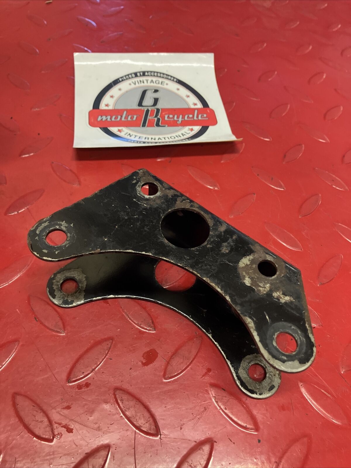 Honda XR75 1973 Front engine motor mount hanger bracket holder 1974 1975 1976 .