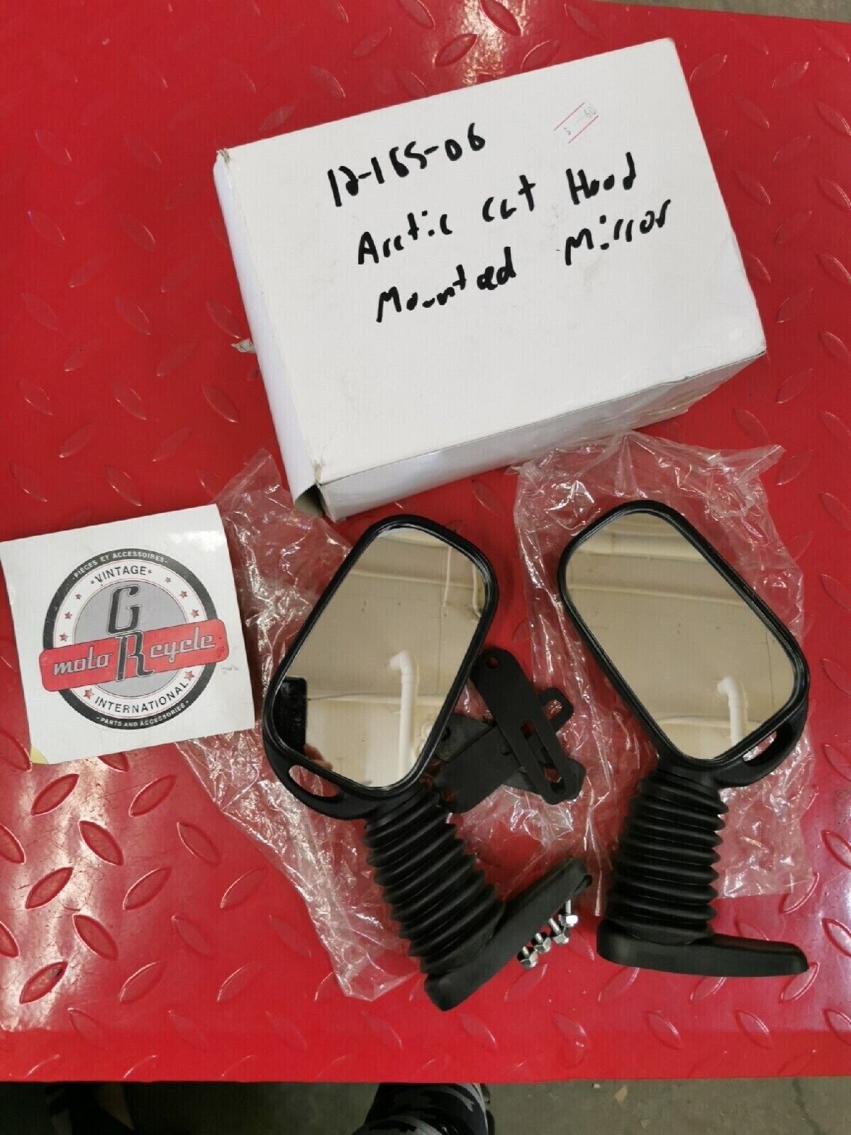 NOS ARCTIC CAT Snowmobile PAIR KIMPEX  MIRRORS RIGHT AND LEFT HAND 12-165-06  J6