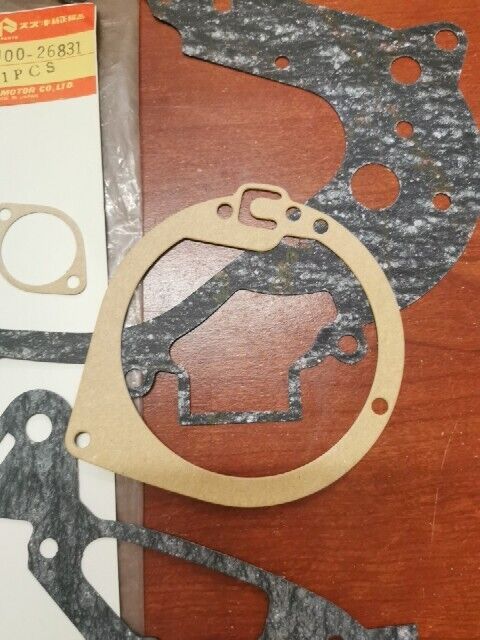 NOS Suzuki TS75 TM75 GASKET SET KIT (INCOMPLETE) 11400-26831 SUB 11400-26832 S33