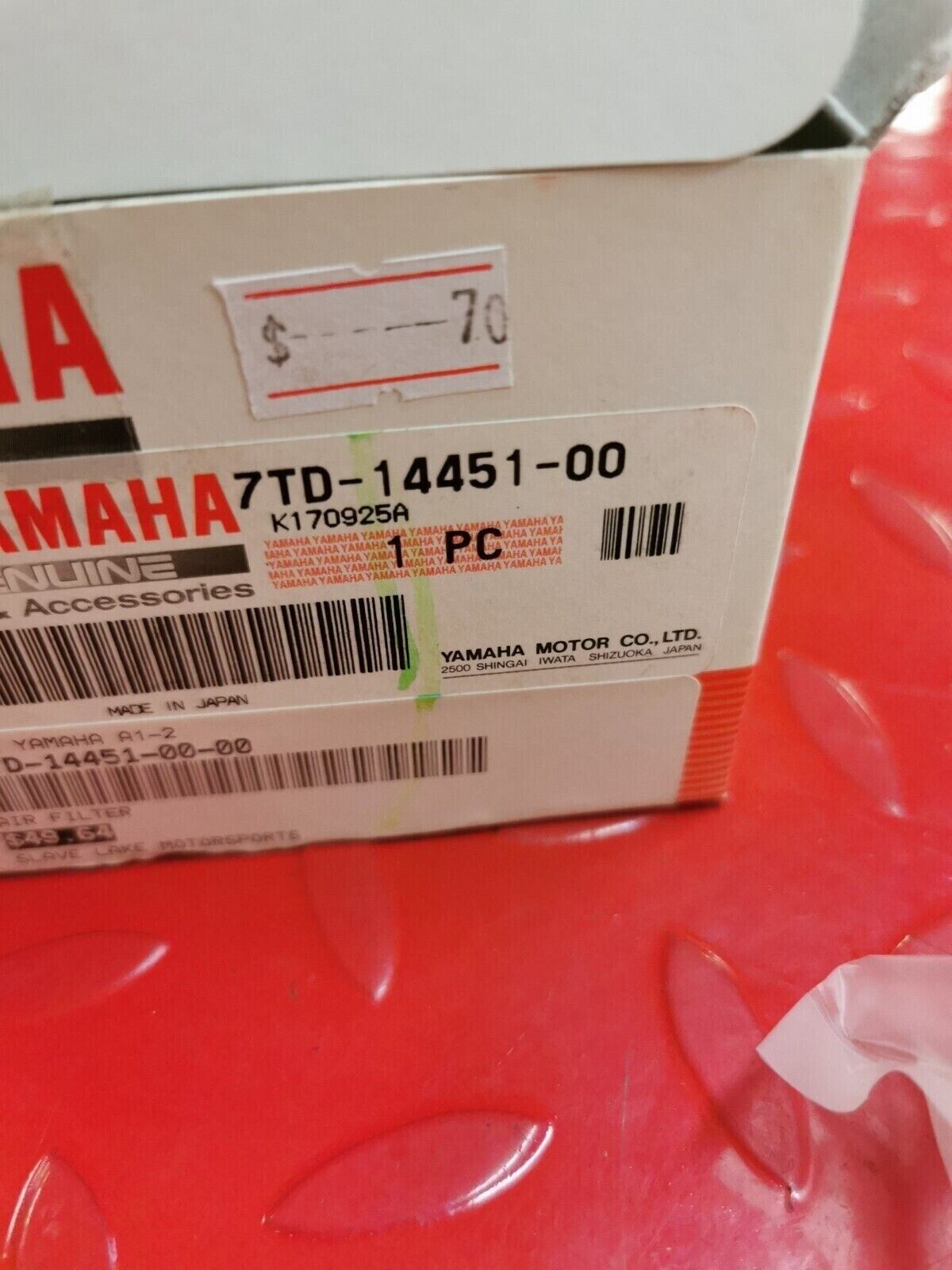 NEW NOS Yamaha EF3000 AIR FILTER 7TD-14451-00-00 Y24