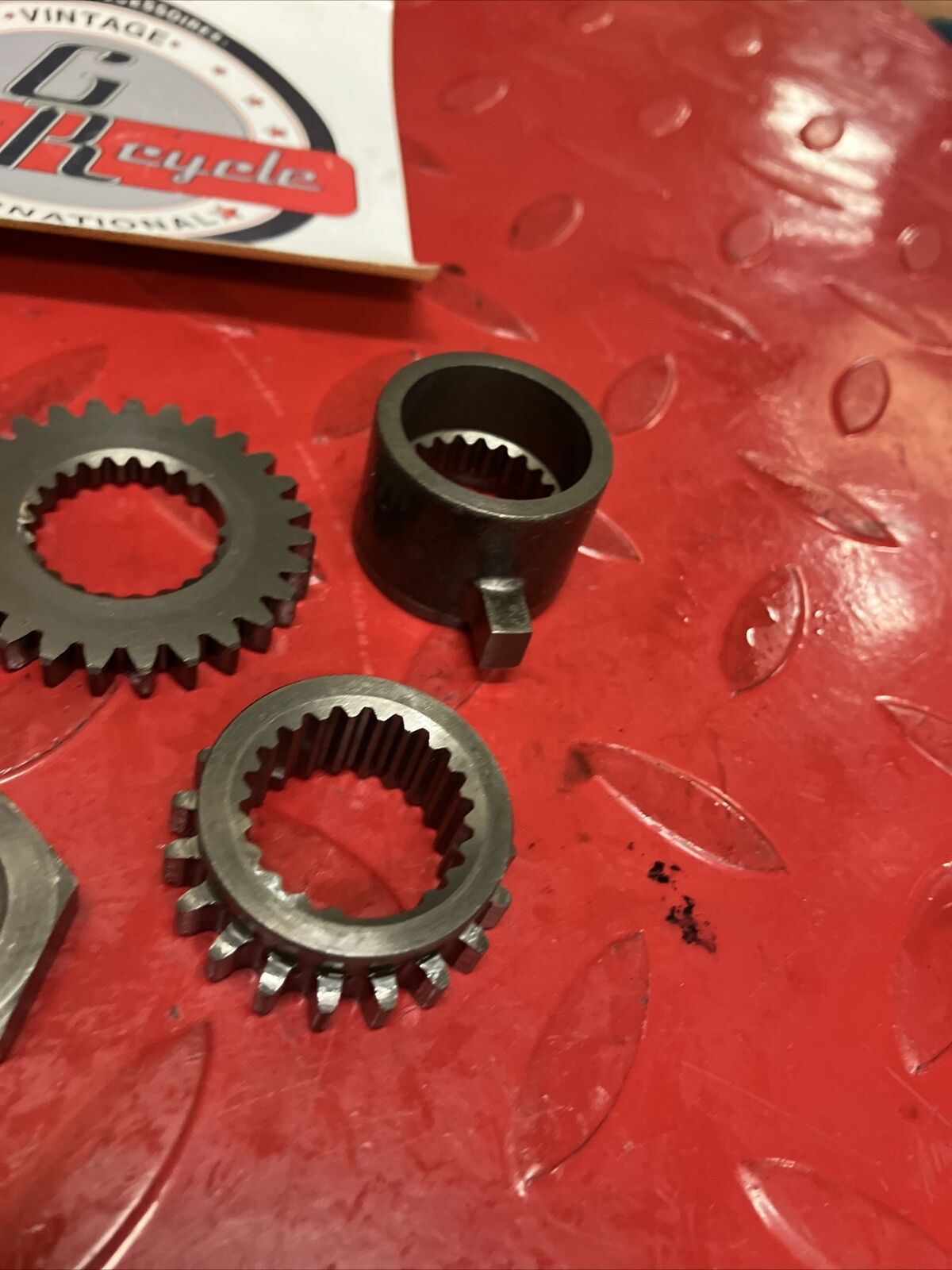 Honda XL600R 1986 Primary drive gear timing sprocket pulser boss oil pump gear