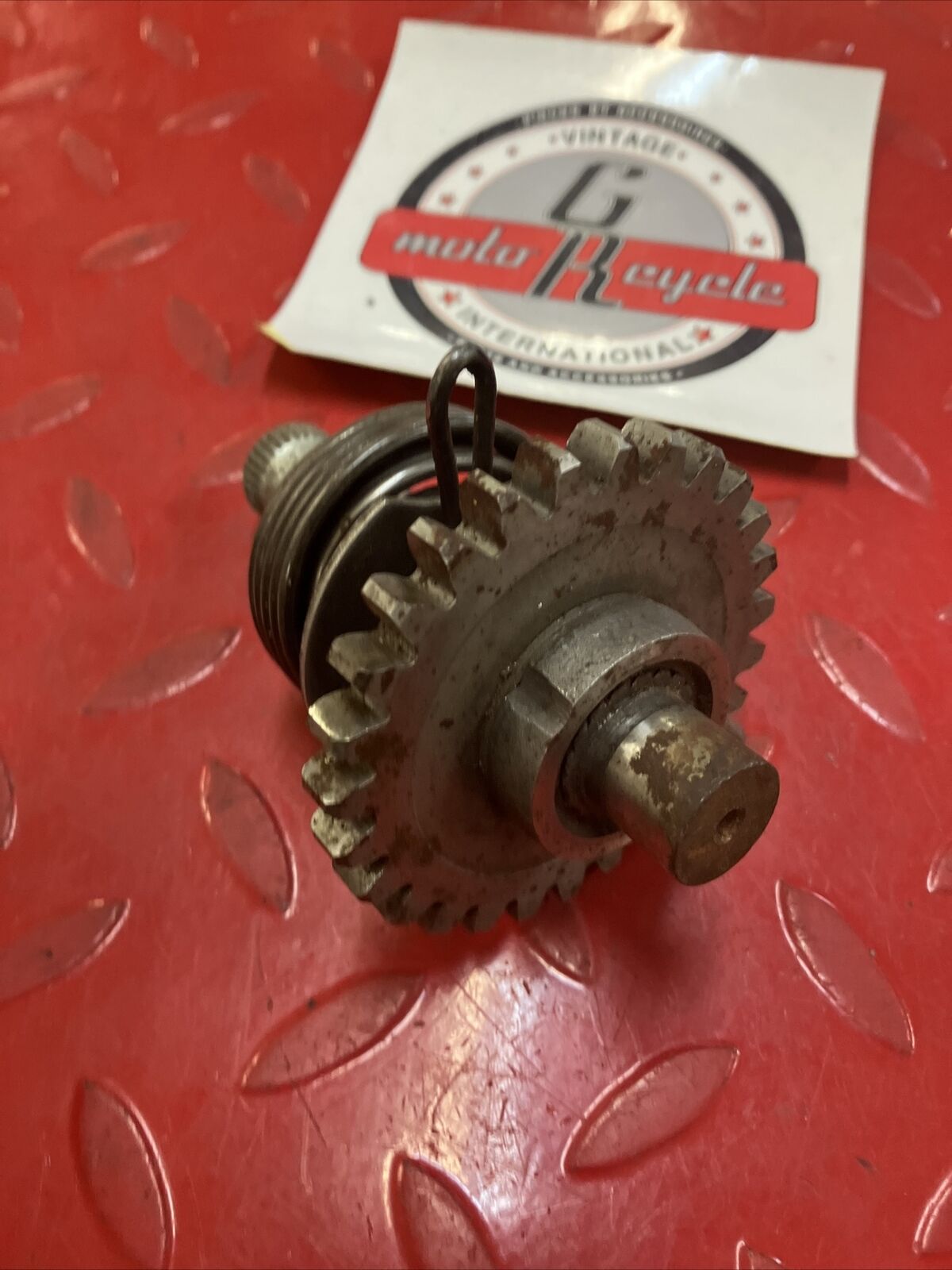 Yamaha RD400 1977 kickstarter kick starter shaft spindle gear 278-15660-01-00 2