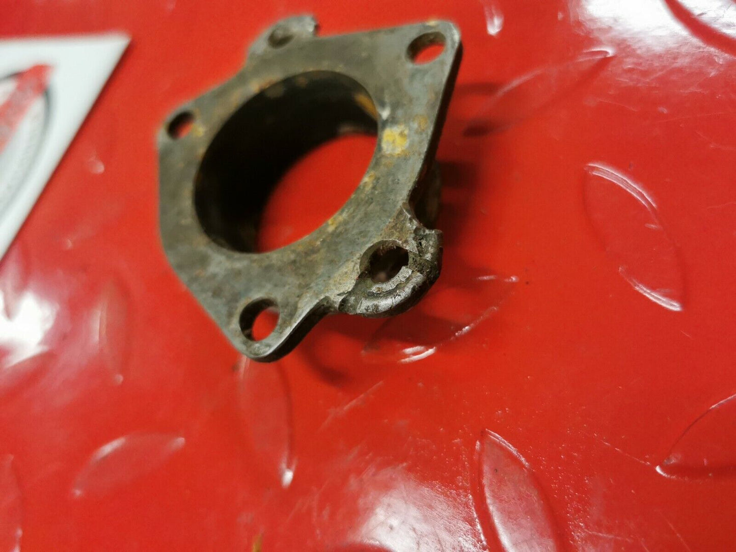 Suzuki RM125 1984 exhaust manifold pipe joint flange 1985
