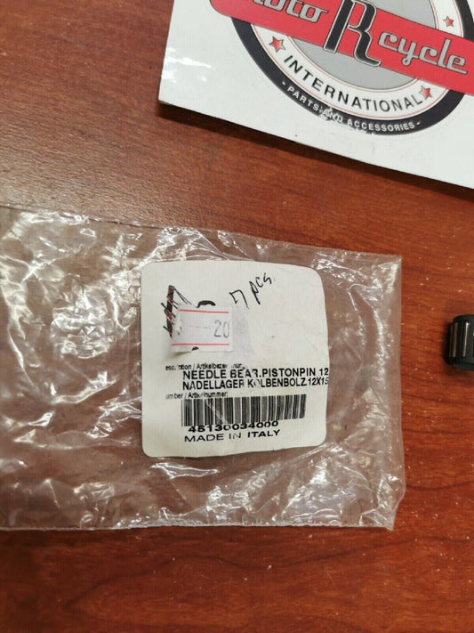 NOS KTM 50SX SX50 NEEDLE BEARING PISTON PIN 12X15X15 45130034000 KT3