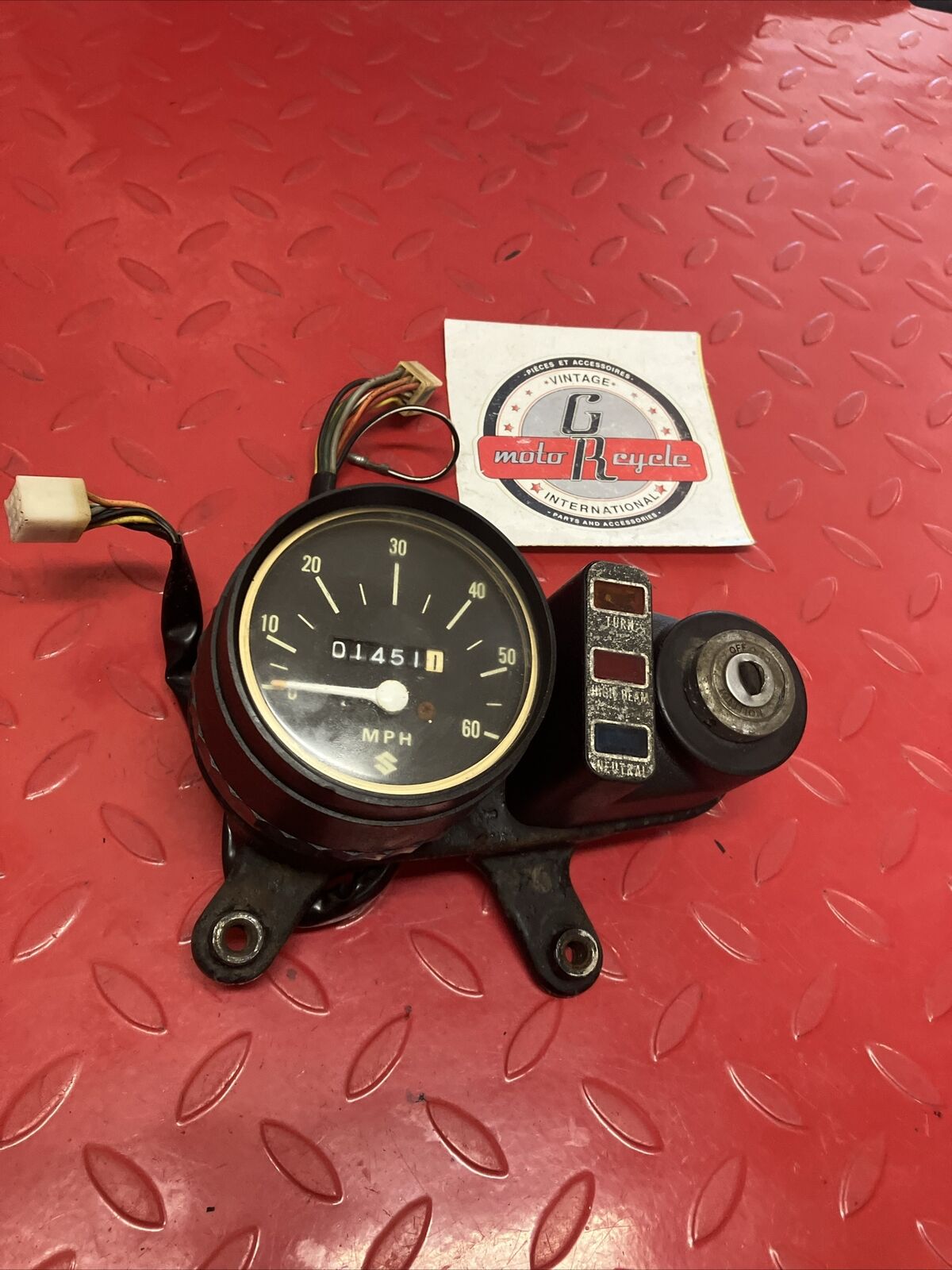 Suzuki RV90 1975 speedometer pilot lamp bracket ignition switch assembly