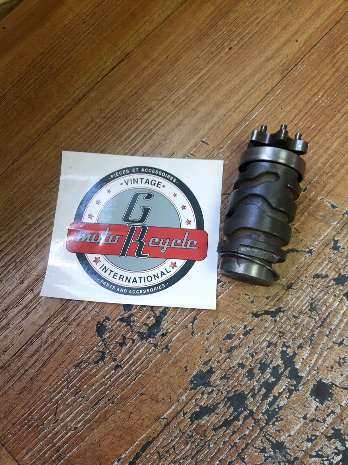 Yamaha YZ125 1986 transmission shift cam gearshift gear drum 1987 1988 1989 1990