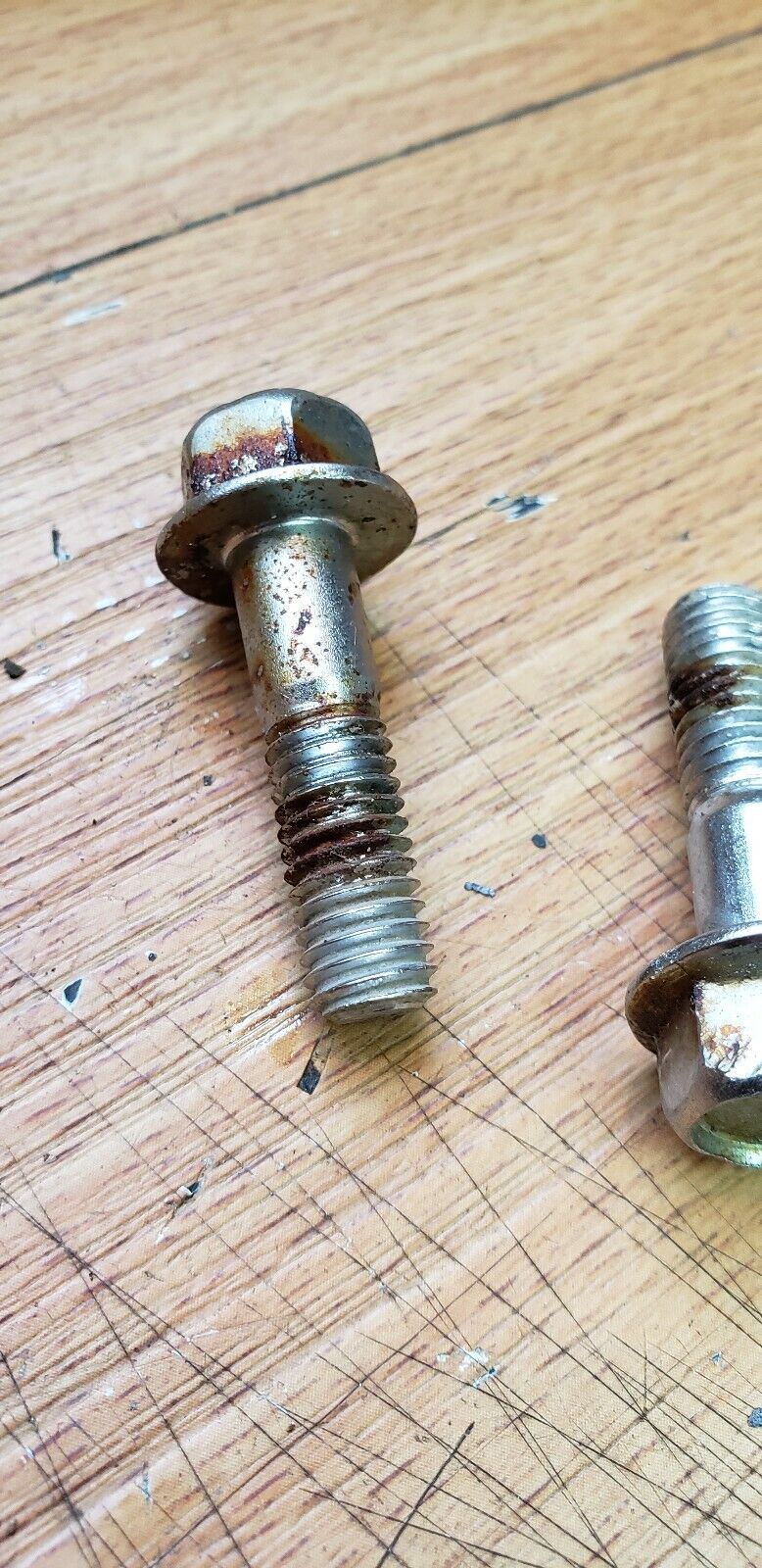Yamaha IT200 1986 front brake caliper bolt flange