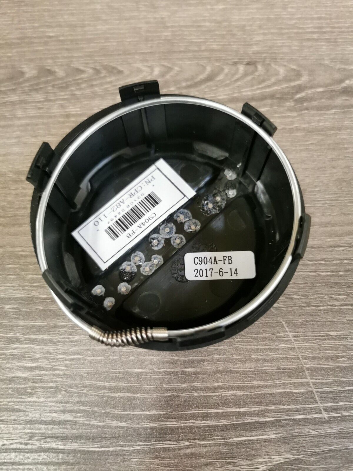 NOS RACELINE Black Snap In Wheel Center Cap C904A-FB J38
