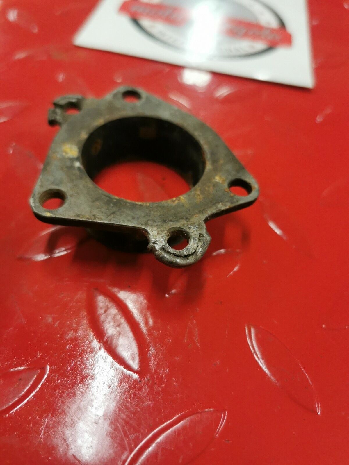 Suzuki RM125 1984 exhaust manifold pipe joint flange 1985