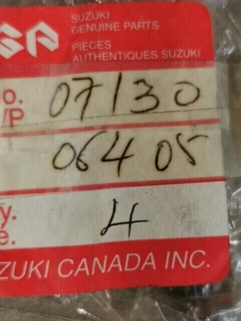NOS SUZUKI GSX750F GSXR600 GSX1100FP GSF1200S BOLT 07130-06405 S46