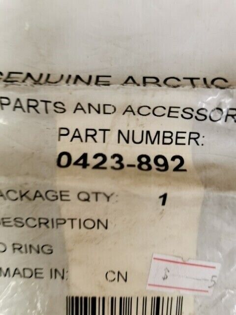 NOS ARCTIC CAT ATV400 ATV500  O Ring 0423-892 A5