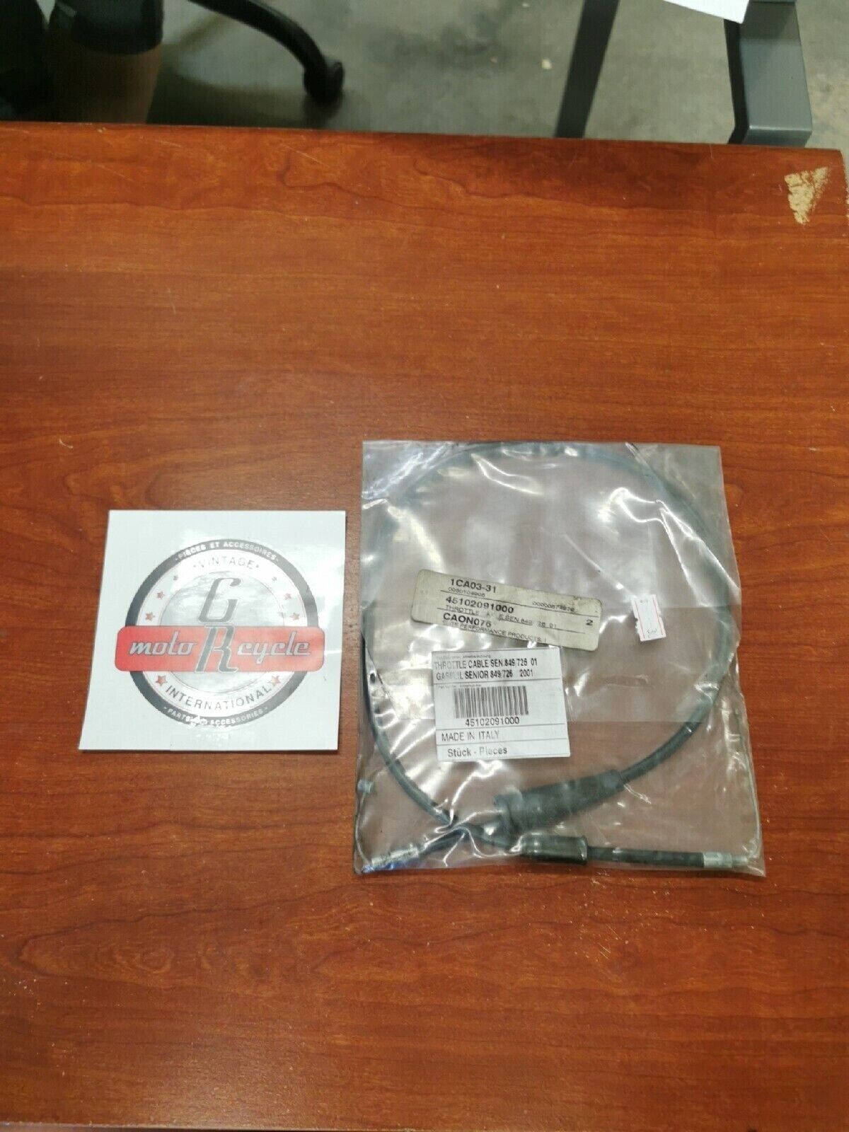 NOS KTM 50SX THROTTLE CABLE SEN.849/726 01 45102091000 KT3